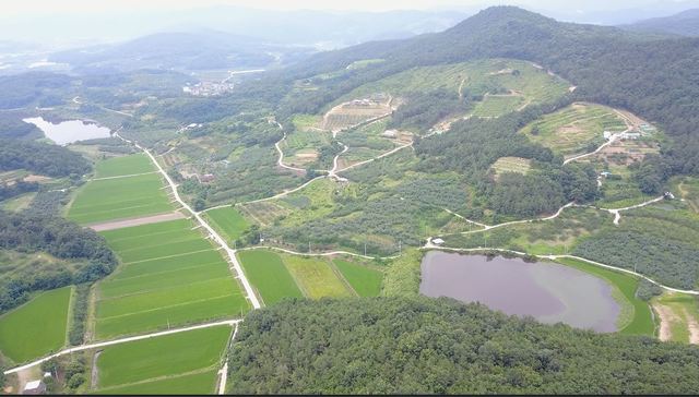 ▲ 비안-소보 통합공항 이전지 전경.ⓒ의성군