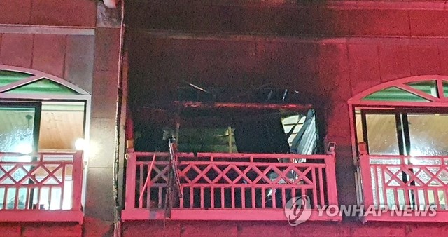 ▲ 지난 25일 가스 폭발 사고가 발생한 강원도 동해시의 한 펜션. ⓒ연합뉴스