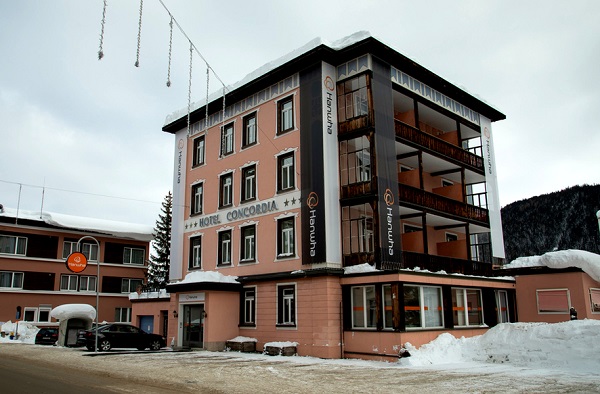 ▲ 한화그룹이 스위스 다보스포럼 행사장 근처 콩코디아 호텔에 마련한 사업미팅 장소. ⓒ한화