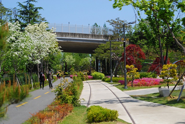 ▲ 철길숲 전경.ⓒ포항시