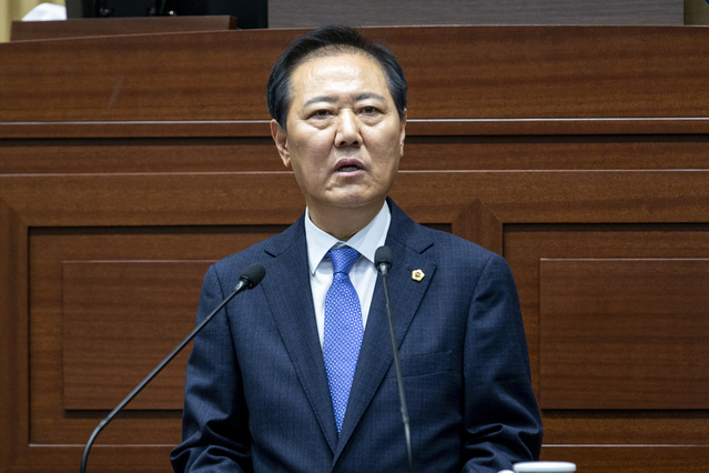 ▲ 경북도의회 남진복 의원(울릉, 자유한국당)은 울릉군민 의사에 반하는 국회의원 선거구 획정 중단을 촉구했다.ⓒ경북도의회