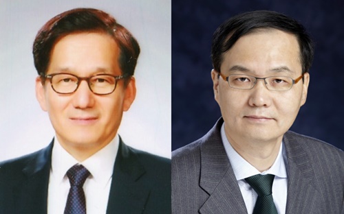 ▲ 왼쪽부터 DGB금융지주 김영석 상무, JB금융지주 권재중 부사장. ⓒ각 사