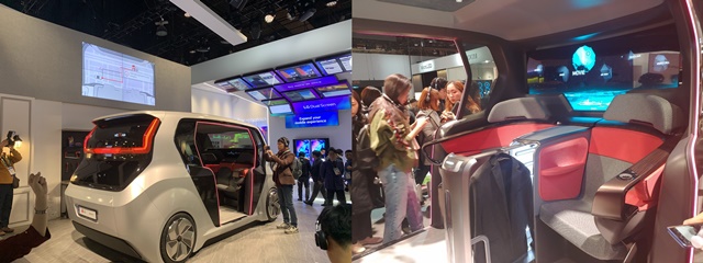 ▲ 'CES 2020'에 전시된 LG전자의 '커넥티드카 존'. ⓒ뉴데일리 DB