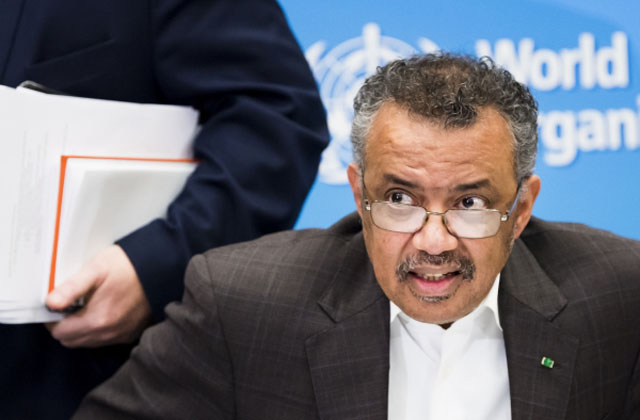 ▲ 테드로스 아드하놈 게브레예수스 WHO 사무총장. ⓒ뉴시스 AP. 무단전재 및 재배포 금지.