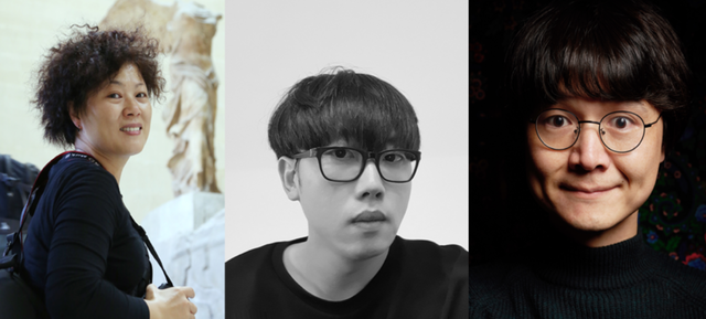 ▲ 왼쪽부터 임안나 작가, 안종현 작가, 김석진 작가. ⓒ 한진그룹