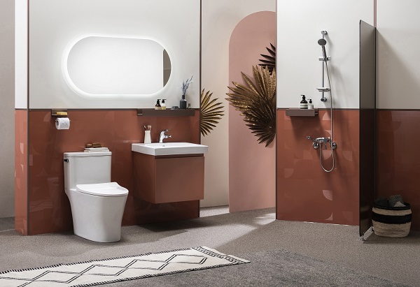 ▲ 한샘 유로5 뉴트로모던 욕실 브릭 색상ⓒ한샘