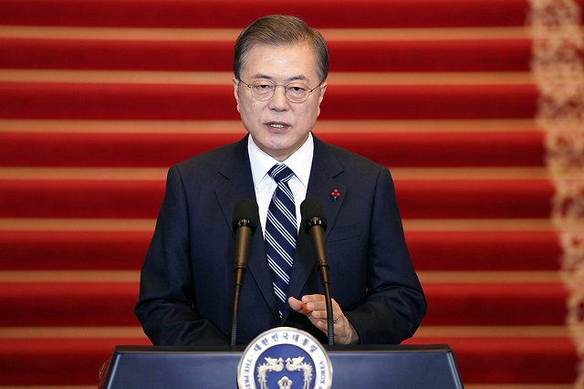 ▲ 신년사를 발표하는 문재인 대통령. 2020.1.7ⓒ청와대