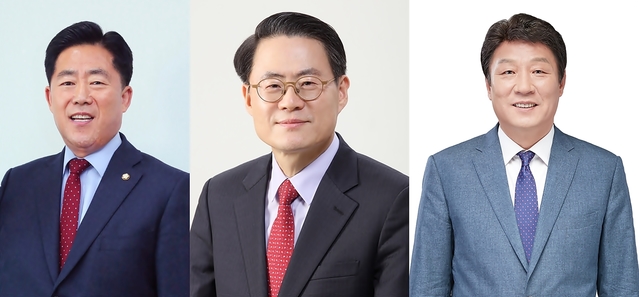 ▲ 새보수당 유승민 의원과 자유한국당의 신설합당 결정으로 대구 동구을 총선구도가 혼란 속으로 접어들고 있다. 왼쪽부터 김규환 의원, 김재수 전 농식품부 장관, 강대식 전 동구청장.ⓒ각 출마 예정자측