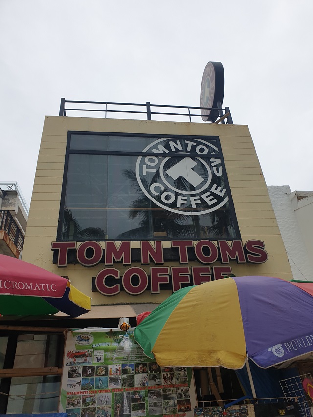 ▲ 필리핀 보라카이 섬에 위치한 탐앤탐스 매장. 현재는 문을 닫았다. ⓒ임소현 기자