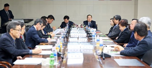 ▲ 중원대학교가 지난 12일 교내 교무회의실에서 괴산군의회 의원들을 초청해 간담회를 가졌다.ⓒ중원대