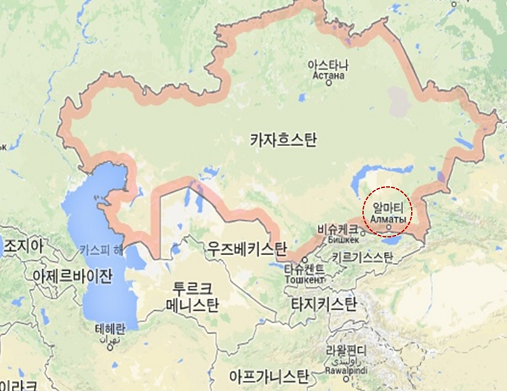 ▲ 알마티 순환도로 위치. ⓒ SK건설