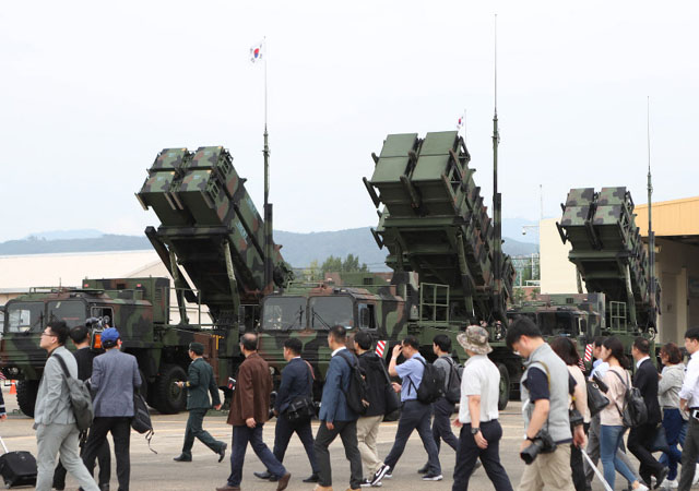 ▲ 한국군이 보유한 패트리어트 미사일. ⓒ연합뉴스. 무단전재 및 재배포 금지.