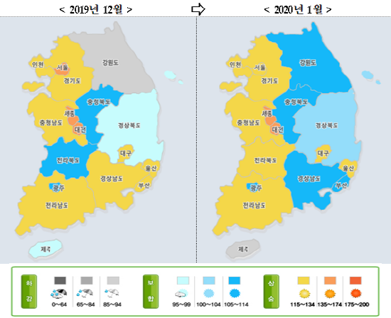 ▲ 주택매매시장 소비심리지수 기상도. ⓒ 국토연구원