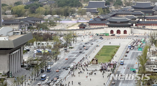 ▲ 광화문광장 전경. ⓒ뉴시스