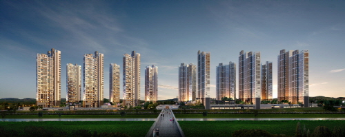 ▲ 유성둔곡지구 서한이다음 투시도. ⓒ ㈜서한