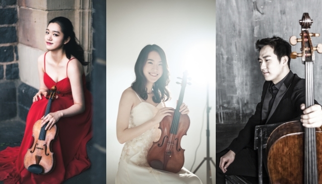 ▲ 왼쪽부터  이재형(바이올린)·이서현(비올라)·이호찬(첼로).ⓒ예술의전당