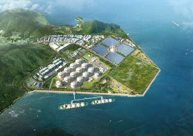 ▲ 전남 여수 '동북아 LNG Hub 터미널' 조감도.ⓒ한양