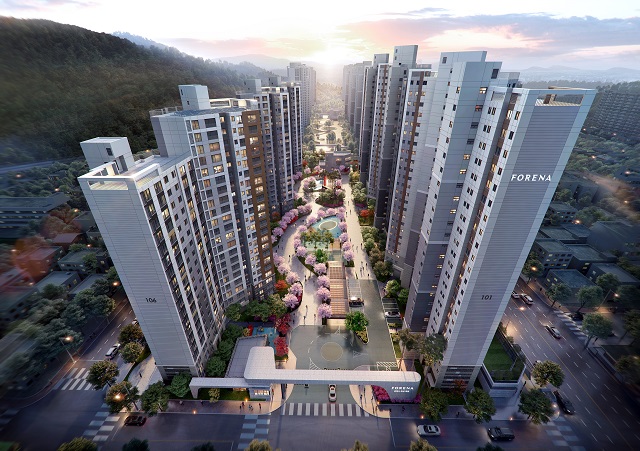 ▲ 부산 북구 덕천동 '한화 포레나 부산덕천' 조감도.ⓒ한화건설