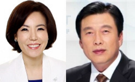 ▲ 낙하산 공천으로 비난을 받고 있는 이두아 전 의원과 황 헌 전 MBC 보도국장(왼쪽부터).ⓒ각 후보 측