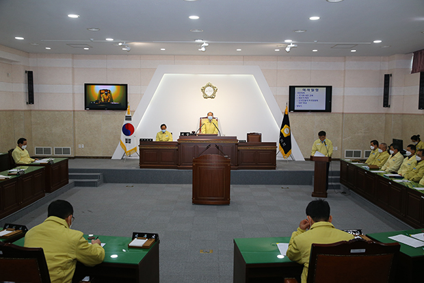 ▲ 제238회 의성군의회 임시회가 9일 개회했다.ⓒ의성군