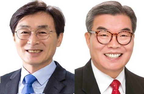 ▲ 더불어민주당 이장섭·미래통합당 최현호 후보.ⓒ중앙선거관리위원회