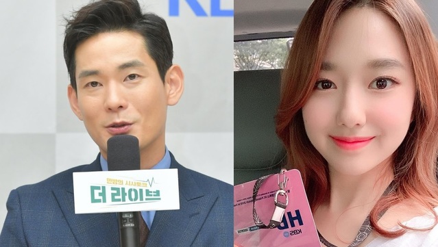 ▲ 한상헌(좌) 아나운서와 이혜성 아나운서. ⓒKBS·뉴시스 / 이혜성 인스타그램