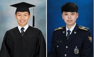 ▲ 대통령상을 받은 김지수, 허준행 경위.ⓒ경찰대