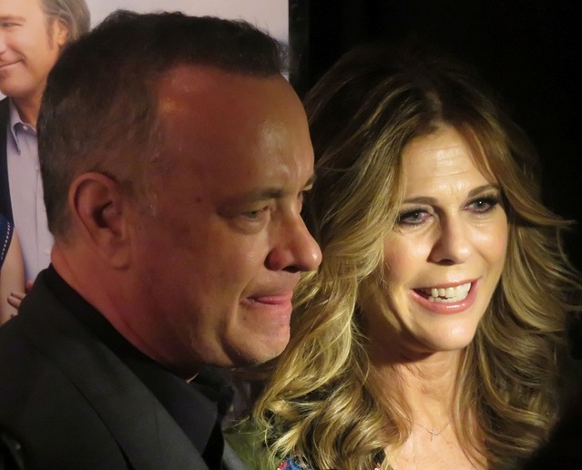 ▲ 톰 행크스(65·Tom Hanks)와 아내 리타 윌슨(65·Rita Wilson). ⓒ스플래시닷컴