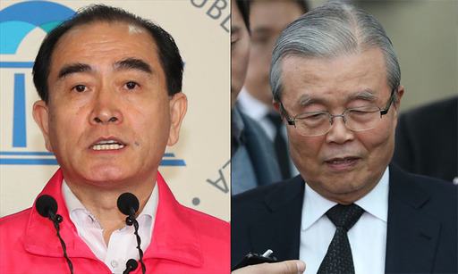 ▲ 태영호 전 영국주재 북한 공사(왼쪽)와 김종인 전 더불어민주당 비상대책위원장. ⓒ뉴시스