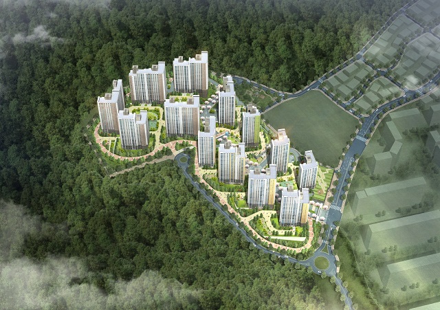 ▲ 경기 광주시 쌍동지구 아파트 조감도.ⓒ한라