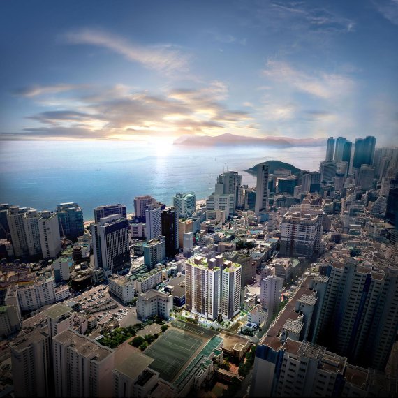 ▲ 쌍용 더 플래티넘 해운대 조감도. ⓒ 쌍용건설