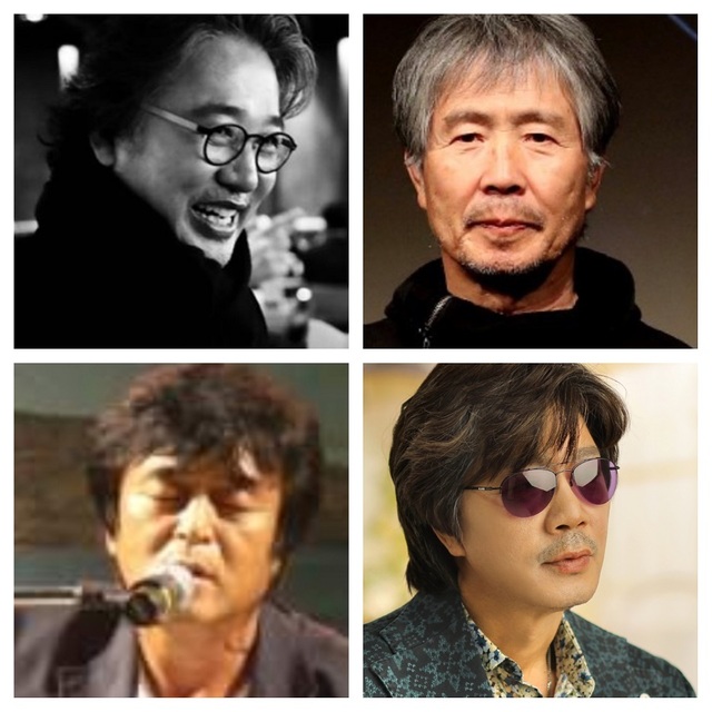 ▲ 왼쪽 위부터 최성수, 최백호, 이치현, 유익종. ⓒ에이엠지글로벌