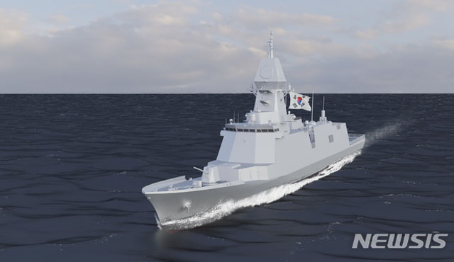 ▲ 현대중공업이 공개한 '울산급 Batch-Ⅲ 일러스트. ⓒ뉴시스. 무단전재 및 재배포 금지.
