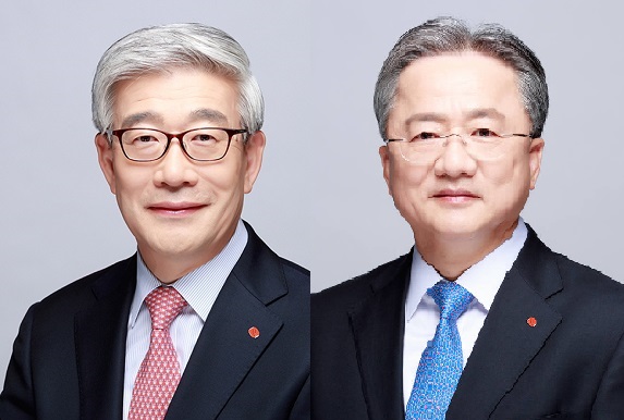 ▲ 롯데지주 사내이사로 신규선임된 송용덕 부회장(왼쪽)과 윤종민 경영전략실장(사장). ⓒ롯데