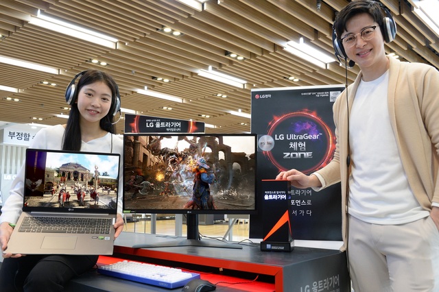 ▲ 2020년형 'LG 울트라기어' 게이밍 모니터·고성능 노트북 ⓒLG전자