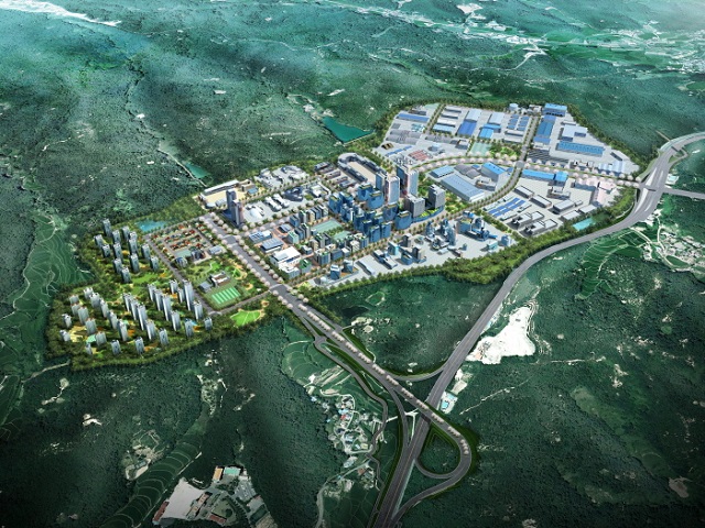 ▲ 포항경제자유구역, 미래형 복합자족신도시 조감도.ⓒ포항시