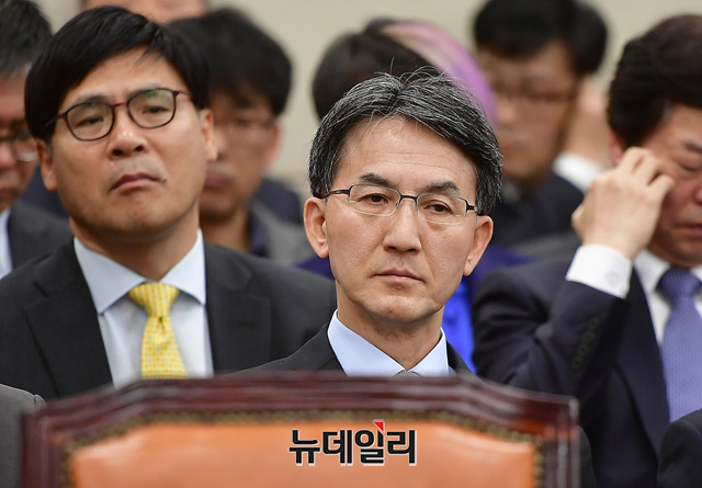 ▲ 정필모 전 KBS 부사장(사진 가운데). ⓒ뉴데일리