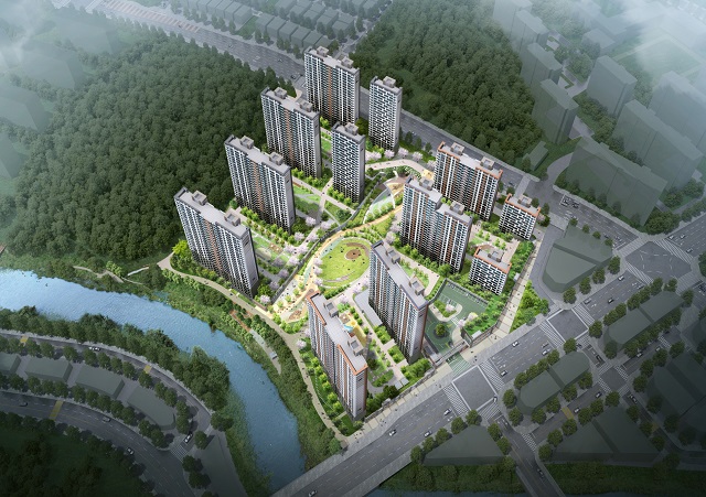 ▲ 충남 계룡시 두마면 대실지구 아파트 조감도.ⓒ한라