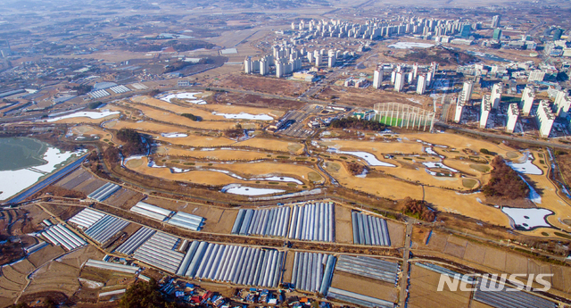 ▲ 한전공대가 드러서게 될 전남 나주시 빛가람동 부영골프장(CC) 일원. ⓒ뉴시스