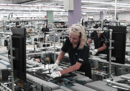 ▲ (자료사진) 삼성전자 헝가리 TV 공장. ⓒ삼성전자