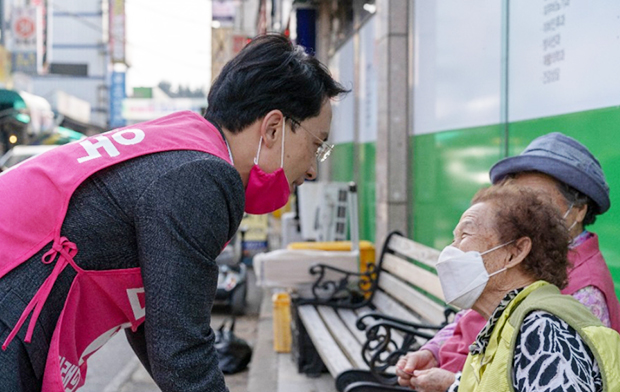 ▲ 선거유세 중인 김병욱 후보ⓒ김병욱 후보 측