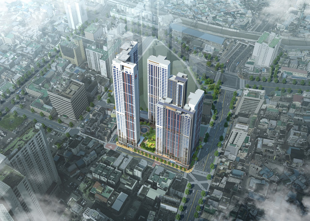 ▲ 힐스테이트 동인 센트럴 조감도. ⓒ 현대건설