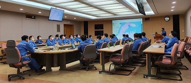 ▲ 포항제철소는 대기개선 TF 1분기 실적 보고회에서 개선활동 진행률이 62%를 달성한 것으로 집계했다.ⓒ포스코