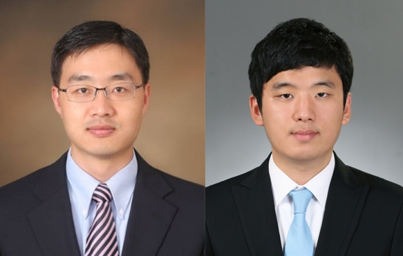 ▲ DGIST 로봇공학전공 최홍수 교수(왼쪽)와 이승민 박사(오른쪽)가 마이크로로봇을 개발했다.ⓒDGIST