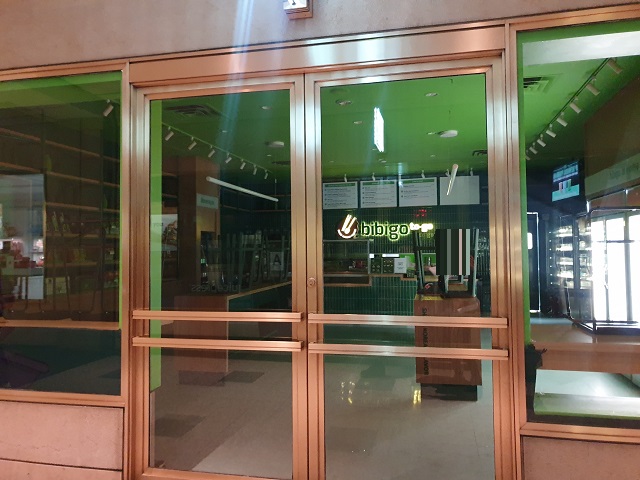 ▲ 미국 뉴욕 맨해튼 미드타운 록펠러센터 지하 비비고 팝업스토어. ⓒ임소현 기자