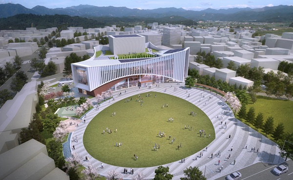 ▲ 제천예술의 전당 및 여름광장 조감도.ⓒ제천시