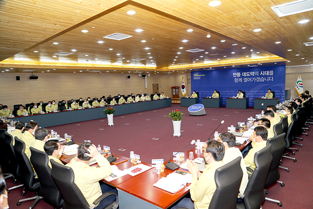 ▲ 안동시는 23일 오전 10시 30분 안동문화예술의전당 국제회의장에서‘예산정책간담회’를 가졌다.ⓒ안동시