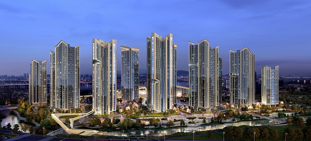 ▲ 서울 서초구 반포3주구 재건축 '트릴리언트 반포' 투시도.ⓒ대우건설