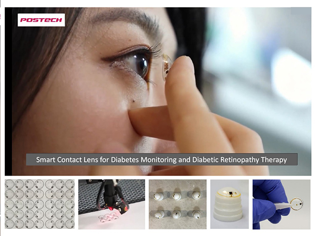 ▲ POSTECH 한세광 교수팀은 당뇨병 진단·치료 위한 무선 구동 스마트 콘택트렌즈를 개발했다.ⓒ포스텍