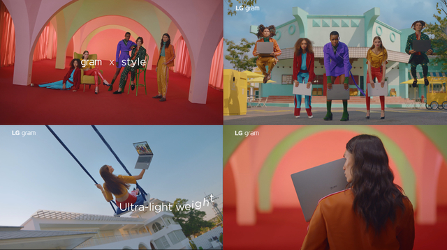 ▲ LG그램 광고 영상 갈무리 ⓒLG전자